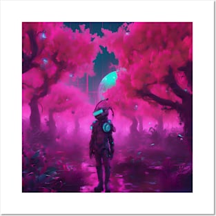 Neon Pink Stranger Posters and Art